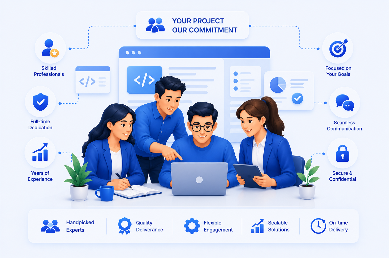 dedicated development team